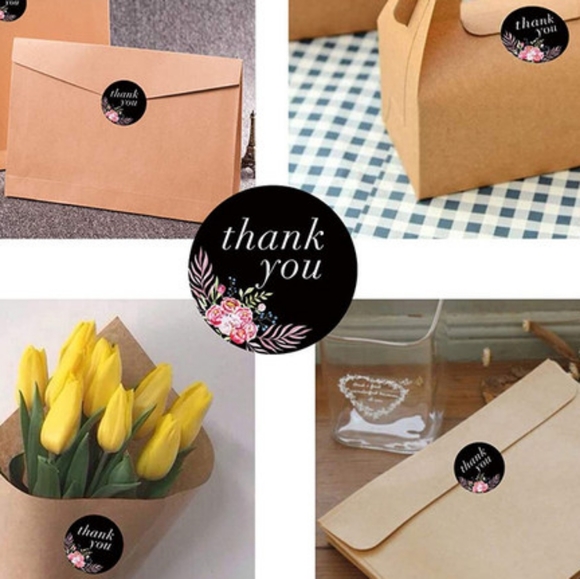 100 - 1.5" Thank You Stickers - Picture 3 of 3